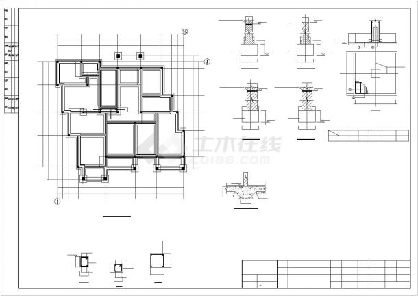 某厂房3号楼丙级砖混结构设计图-图二