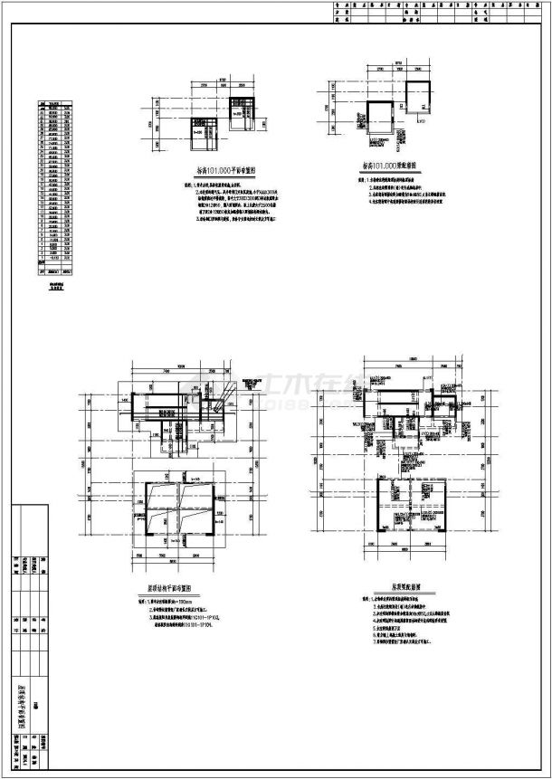[山东]地上三十三层抗震墙结构住宅楼结构施工图-图一
