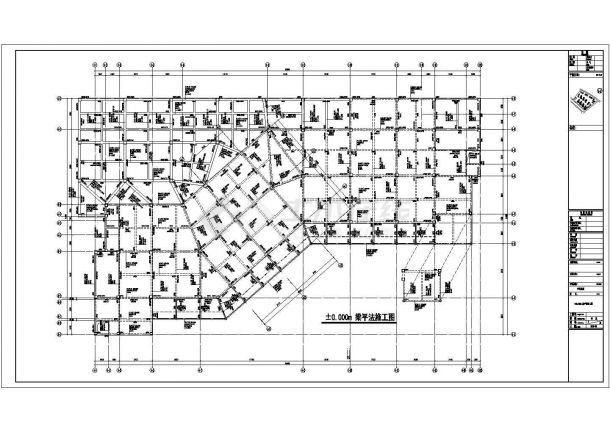 [四川]地上四层框架结构住宅楼结构施工图（7度抗震）-图一