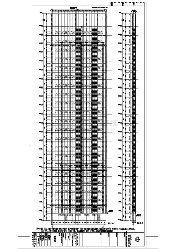 [厦门]10万平二十八层金融中心建筑结构施工图（16年新图）-图二