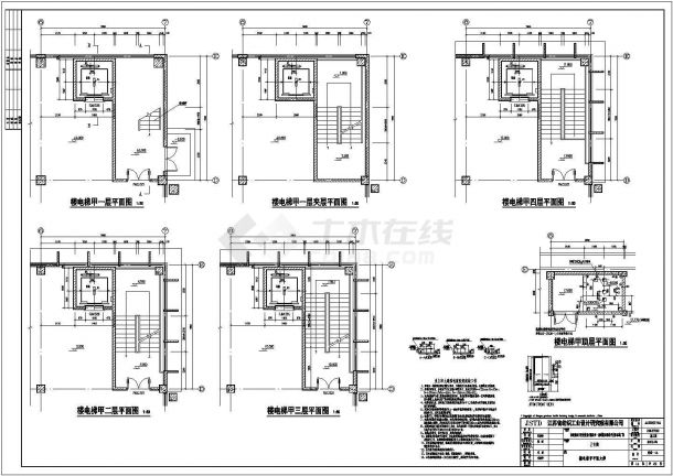 五层框架结构厂房建筑结构施工图（中间通透有连廊）-图二