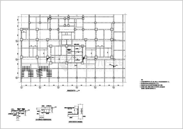 某地框架结构建筑局部梁板加固详图-图二