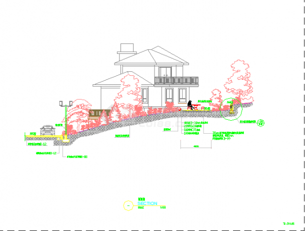【江苏】某现代风格别墅景观规划设计施工图-图一