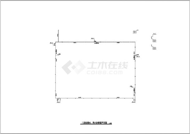 某地两层汽车站给排水设计施工图纸-图二