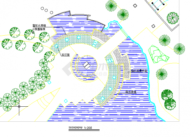 【上海】现代风格城市中心公园景观规划施工图-图二