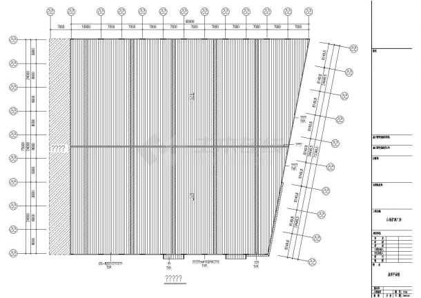 72*80单层门式刚架结构扩建厂房结构施工图-图二