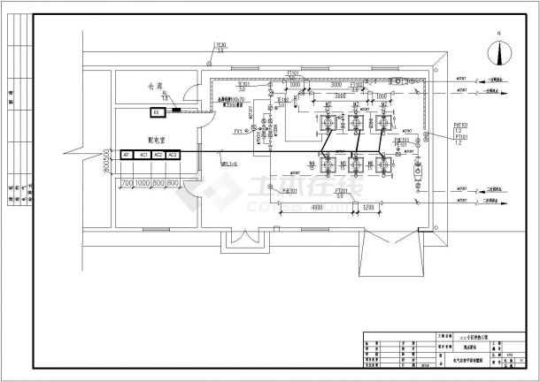 某小区供热工程泵房全套电气设计施工图纸-图二
