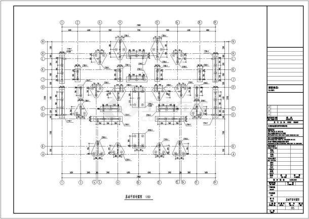 【广州】26层剪力墙结构住宅结构施工图（地下一层）-图一