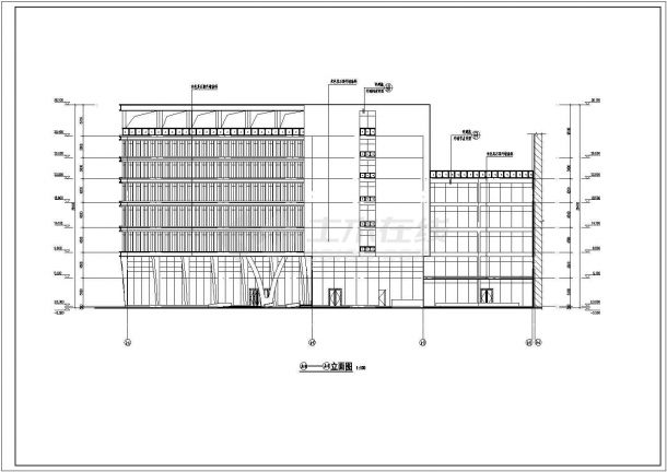 [大型医院]江西25层框剪结构门诊住院楼等全套结构图（含建筑图）-图一