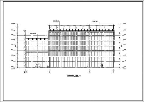 [大型医院]江西25层框剪结构门诊住院楼等全套结构图（含建筑图）-图二