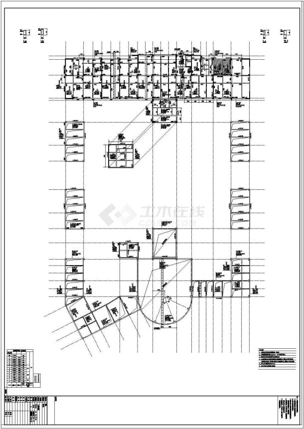 [山东]11层框剪结构大型医院结构施工图（11层桩基础）-图二