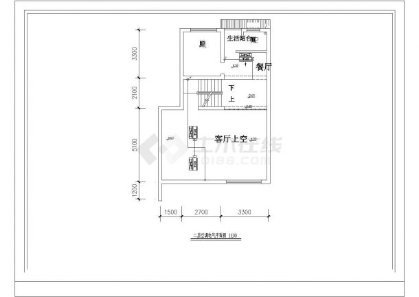 某4层联排住宅楼中央空调系统设计施工图-图二