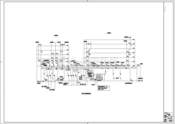 【广东】7层大型歌剧院给排水全套图纸（水幕系统、雨淋系统）-图一
