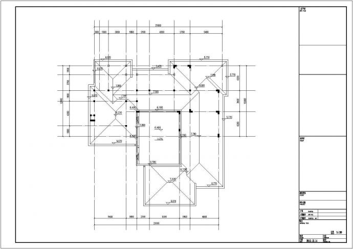 两层框架结构别墅结构加固改造施工图_图1