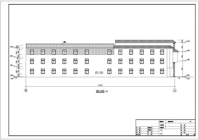 某地区三层框架厂房建筑设计施工图纸_图1