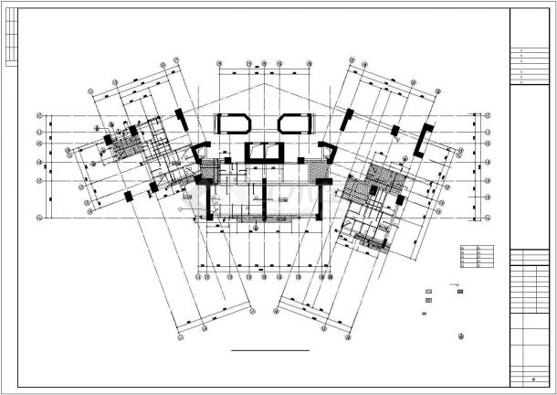 [广东]地上三十四层框架核心筒结构住宅楼结构施工图-图一