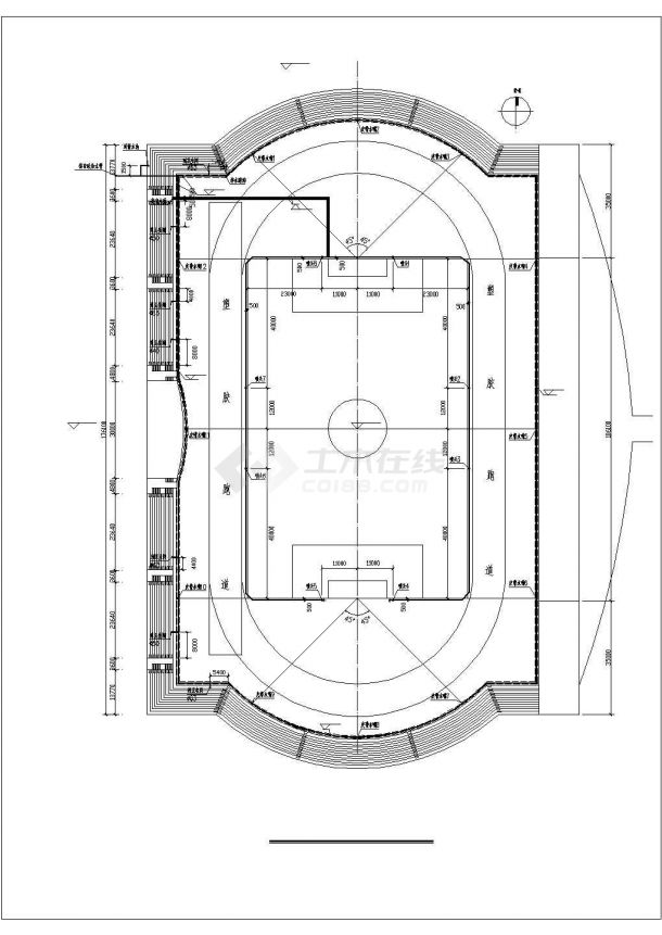 某大型体育场给排水设计图纸-图二