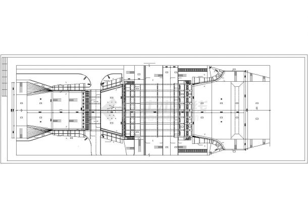 大型潜水轴流泵枢纽工程结构布置图-图一