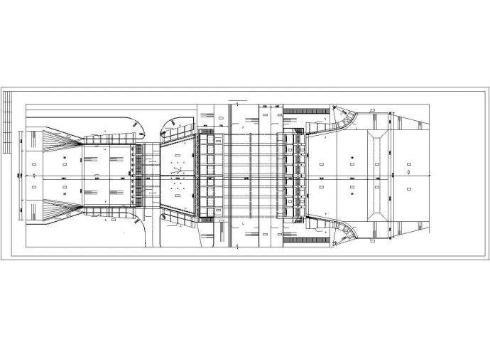 大型潜水轴流泵枢纽工程结构布置图_图1