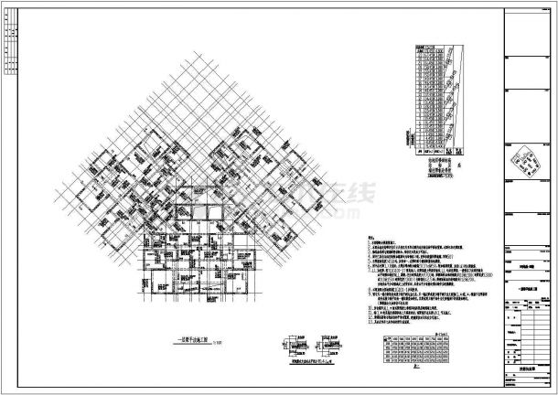 [四川]二十三层剪力墙结构住宅楼结构施工图-图一