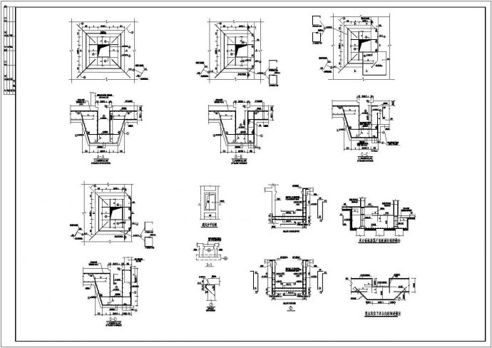 某6级甲类防空地下室图纸（结构计算简图，结构计算说明）_图1