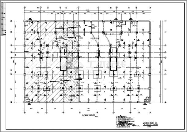 某6级甲类防空地下室图纸（结构计算简图，结构计算说明）-图二