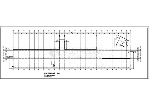 某大型超长地下室车库部分结构施工图-图二