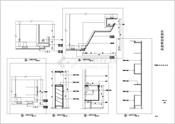某地现代风格复式楼家装设计施工图-图二