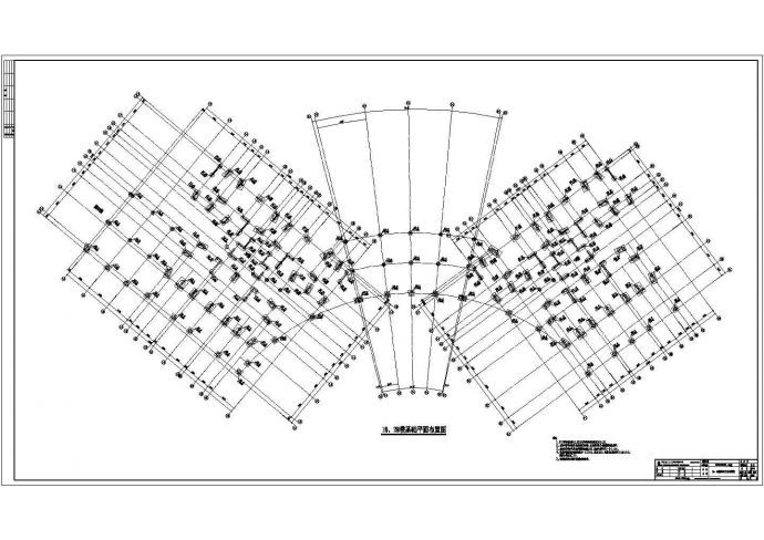 某高层建筑挖孔灌注桩基础结构施工图_图1