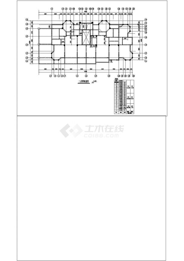 【浙江】某住宅楼结构设计图，共26张图-图一