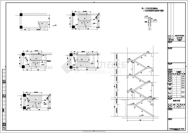 地上八层框架结构综合办公楼结构施工图（含计算书与PKPM出图）-图一