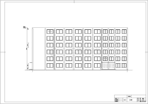 六层现浇钢筋混凝土框架结构中学教学楼建筑结构全套施工图-图一