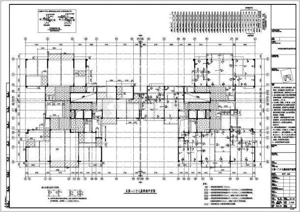 [湛江]某二十七层剪力墙结构商住楼结构施工图-图二