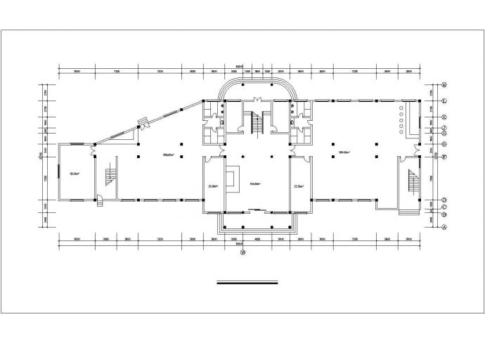 三层欧式渡假村综合楼建筑方案图_图1