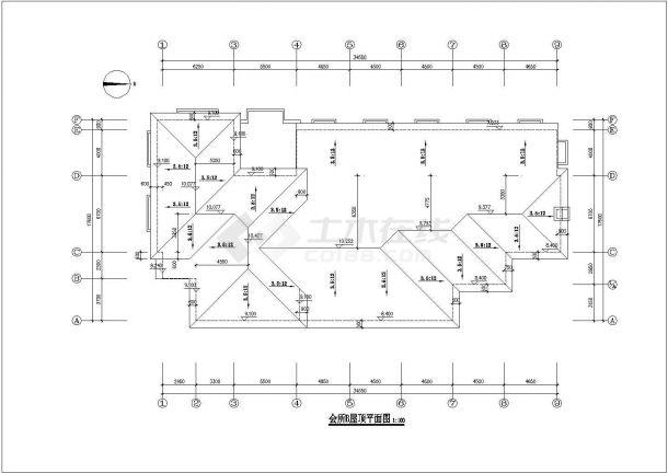 [武汉]某二层欧式亲水生态住宅区会所建筑方案图VIP-图一