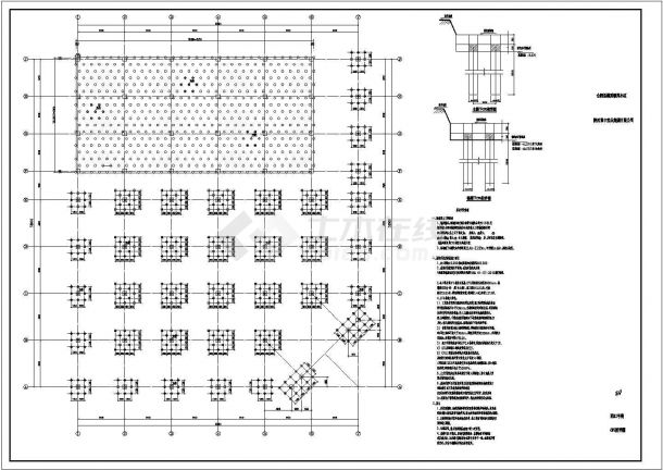 【陕西】十六层框架剪力墙结构酒店商业综合体结构施工图（CFG桩）-图一