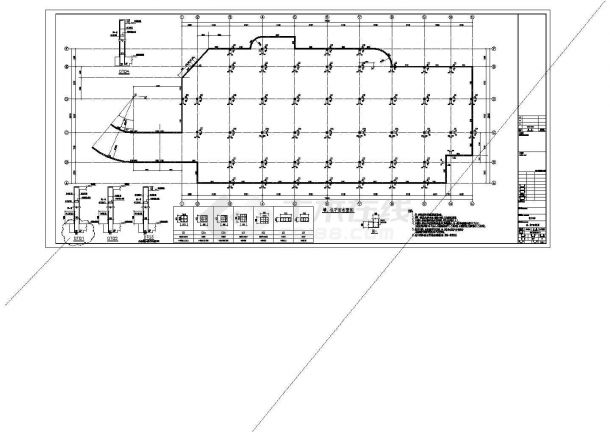 【长沙】框架剪力墙结构独立地下一层车库结构施工图-图二