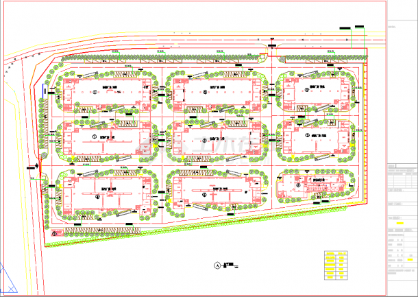 某现代化工业园区景观规划设计施工图-图一