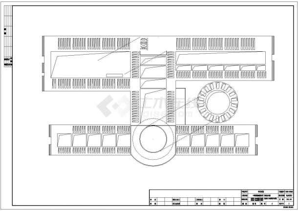 [安徽]17660.5平方米四层框架结构中医院门诊楼结构施工图（含建筑图效果图）-图二