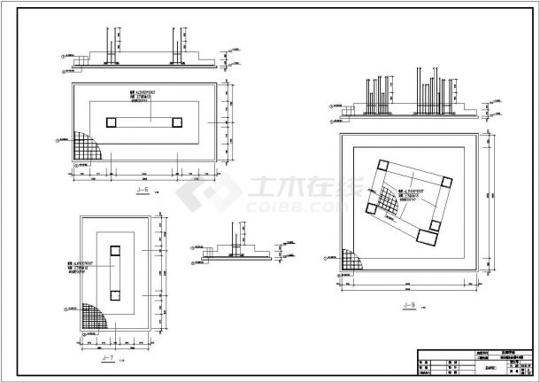 3950㎡五层框架结构技师学院综合楼结构施工图（含建筑图）-图二