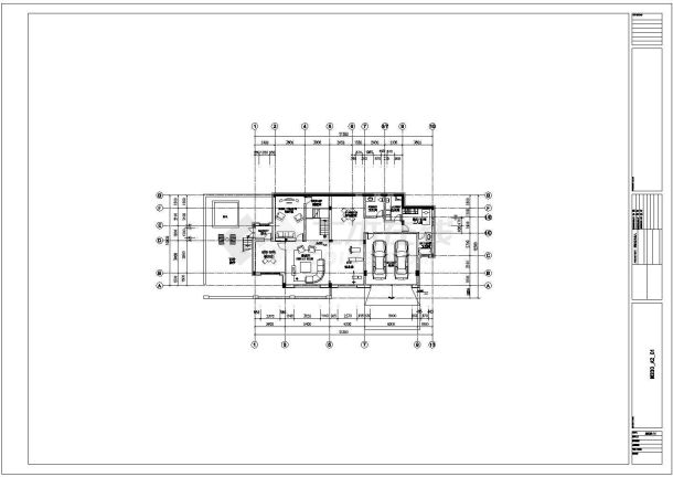 【辽宁】新中式风格多层别墅建筑施工图（含效果图）-图二