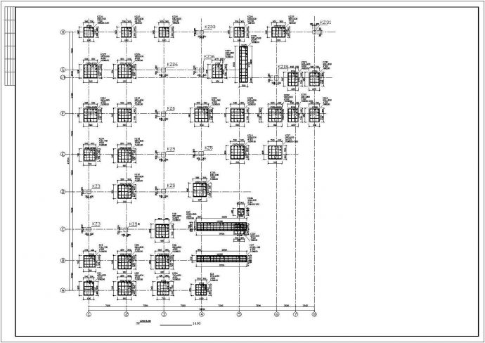 某医院肿瘤病房大楼主体工程结构图_图1