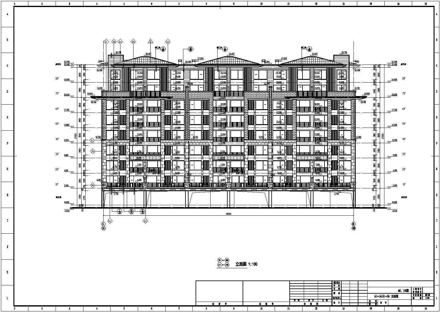 【浙江】27层带底商住宅楼及8层洋房设计施工图