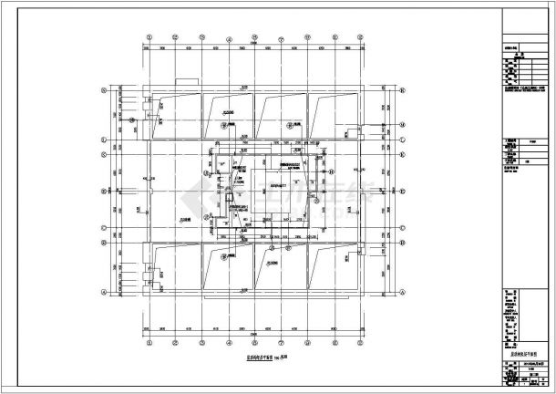 [安徽]二十层框剪结构商务办公楼及裙房结构施工图（含建筑图审查回复）-图一