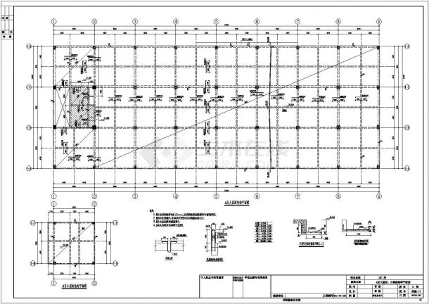 【安徽】两栋地上五层框架结构车间厂房结构施工图-图二