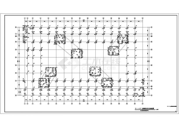 [江苏]十二层框架剪力墙结构办公楼结构施工图-图二