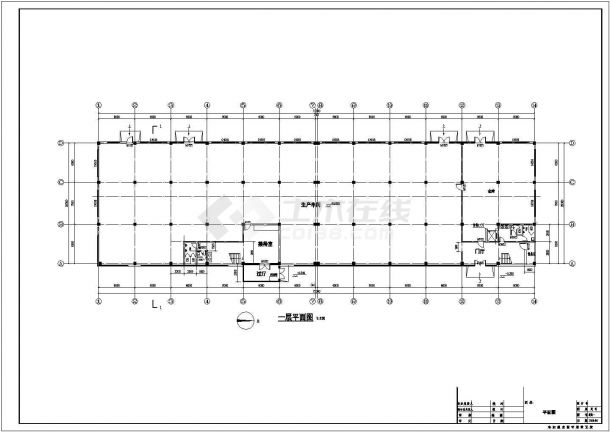 某地经典钢结构厂房建筑方案设计图-图二