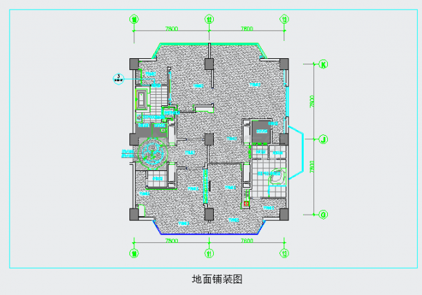 【深圳】某五星级商务酒店总统套房室内施工图（含效果图）-图二