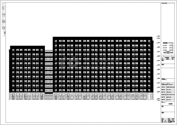 【浙江】13层现代风格住宅建筑施工图（含效果图）-图一