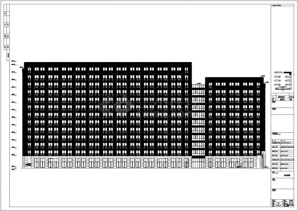 【浙江】13层现代风格住宅建筑施工图（含效果图）-图二